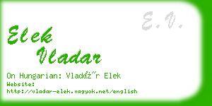 elek vladar business card